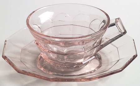 Tea Room Pink Cup & Saucer Set