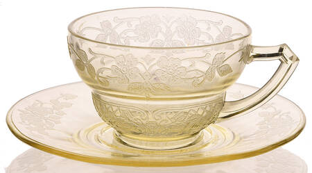 Vernon Yellow Cup & Saucer Set