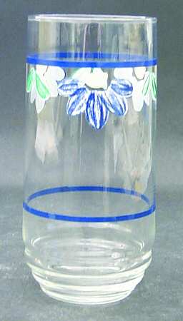 Blue Napoli Glassware Tall Tumbler