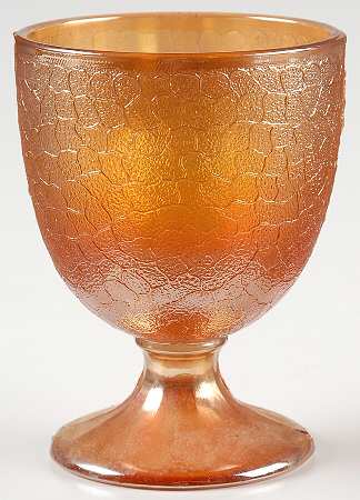 Crackle Marigold Candy Dish No Lid