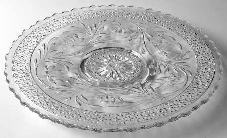 Rose Point Band 11" Sandwich Plate