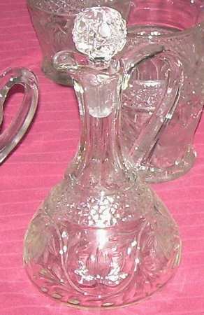 Rose Point Band Cruet & Stopper