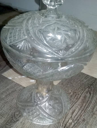 Double Pinwheel Juno Compote & Lid