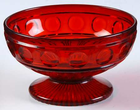 Old English Ruby Footed Dessert