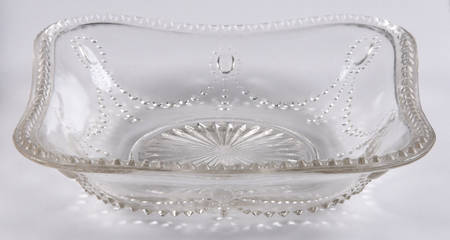 Jewel & Festoon Square Bowl 5"