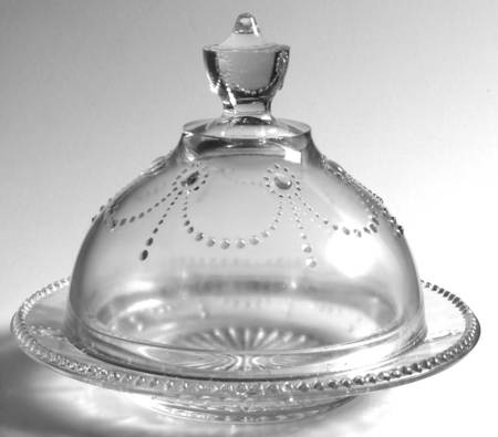 Jewel & Festoon Round Covered Butter