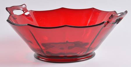 Molly Ruby 10" Handled Bowl