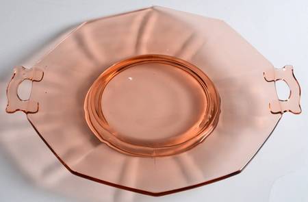 Molly Pink 12" 2 Handled Plate