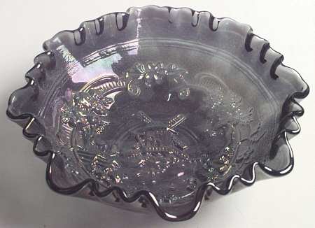 Windmill Smoke 8" Round Crimped Bowl