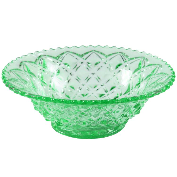 Diamond Block Green 6" Round Bowl