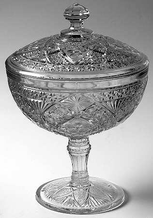 Garden Pink 6" Compote & Lid