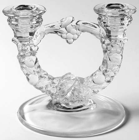 Garland Clear Double Light Candlestick