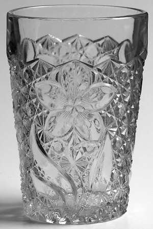 Daisy and Button with Narcissus Clear 8 Oz Flat Tumbler
