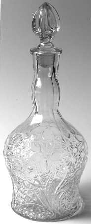 Daisy and Button with Narcissus Clear Decanter & Stopper
