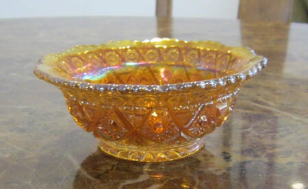 Diamond Lace Marigold 4" Berry Bowl