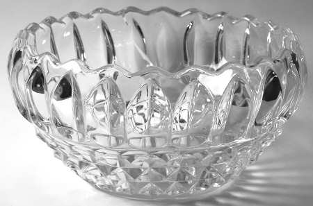 Lotus Blossom Clear Punch Bowl
