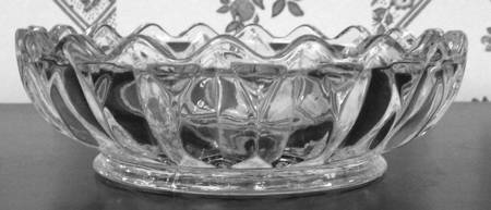 Lotus Blossom Clear Small Fruit Dessert Bowl