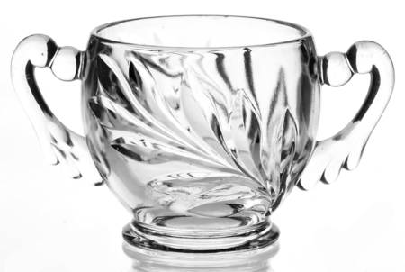Willow Clear Open Sugar by Indiana Glass