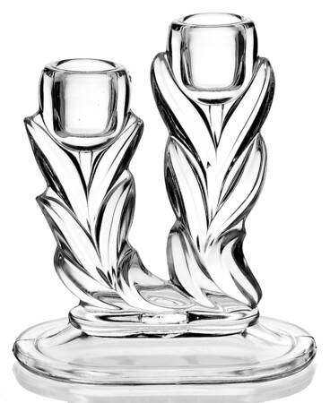 Willow Clear Double Light Candlestick