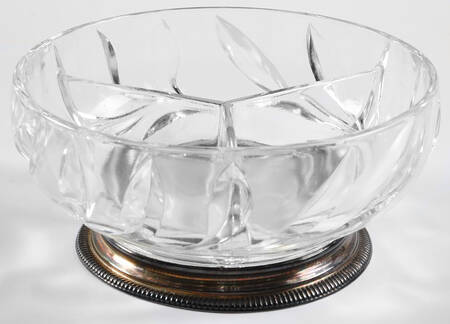 Willow Clear 3-Section Divided Bowl