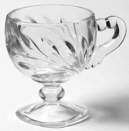 Willow Clear Punch Cup by Indiana Glass