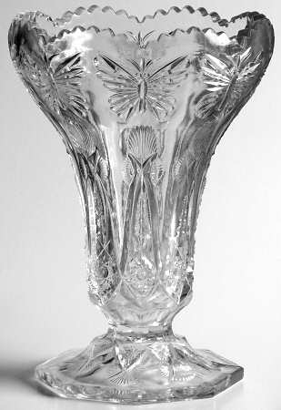 Jeweled Butterflies 6" Flower Vase