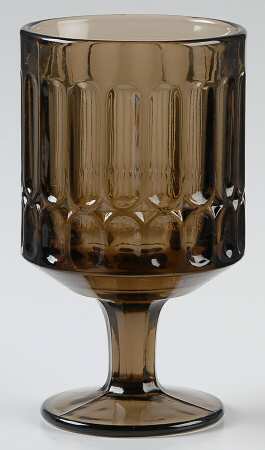 Sculptural Smoke Brown Juice/Wine Glass