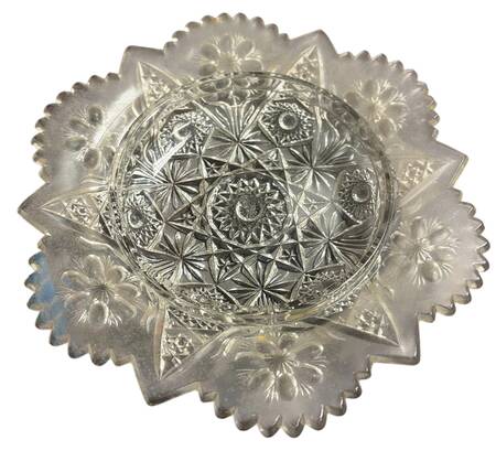 Cosmos Clear Round Butter Dish No Lid