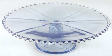 Candlewick Viennese Blue Low Cake Stand