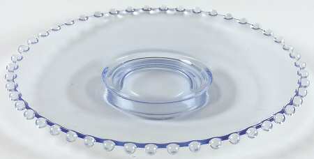 Candlewick Viennese Blue 7"-8" Footed Mayonnaise Underplate