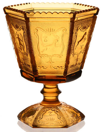 Zodiac Amber (Amberglo) Candy Dish No Lid