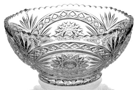 Hobstar Clear 7" Round Bowl