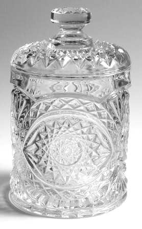 Hobstar Clear 5" Americana Jar & Lid
