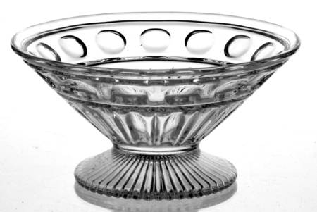 Old English Clear 5" Footed Nappy