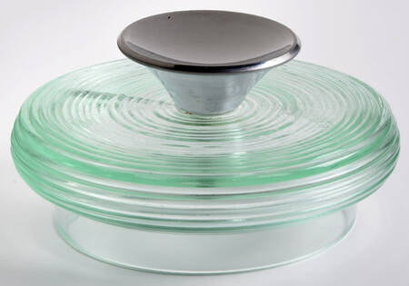 Spun Turquoise Lid for 6" Storage Jar