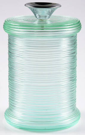 Spun Turquoise 6" Storage Jar & Lid