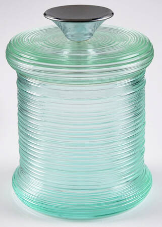 Spun Turquoise 5" Storage Jar & Lid