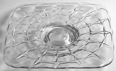 Constellation Clear Square Footed Cake Plate