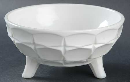 Constellation Milk Glass 3-Footed Candy Dish No Lid