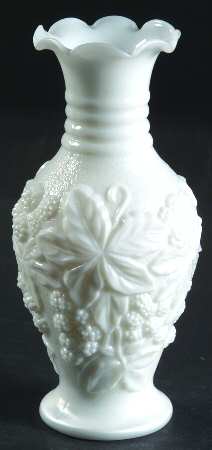 Loganberry Milkglass 6" Flower Vase