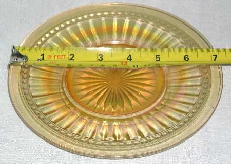 Optic and Buttons Marigold 7" Salad Plate