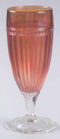 Optic and Buttons Marigold Juice Glass