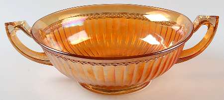 Optic and Buttons Marigold 11" Handled Bowl