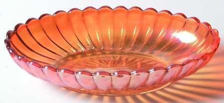 Pillar Flute Marigold 8" Oval Relish