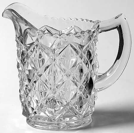 Diamond Block Clear Creamer