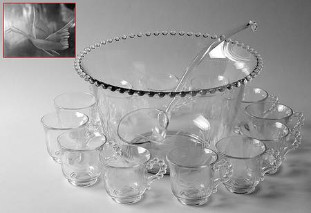 Mallard (14 Pc) Punch Set (Punch Bowl,12 Cups, Ladle)