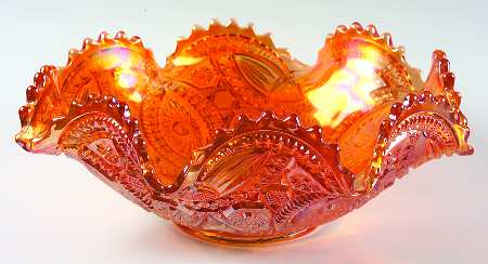Long Hobstar Marigold by Imperial Glass-Ohio