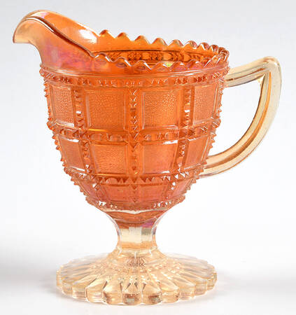 Beaded Block Marigold by Imperial Glass-Ohio