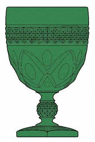 Cape Cod Dark Evergreen by Imperial Glass-Ohio