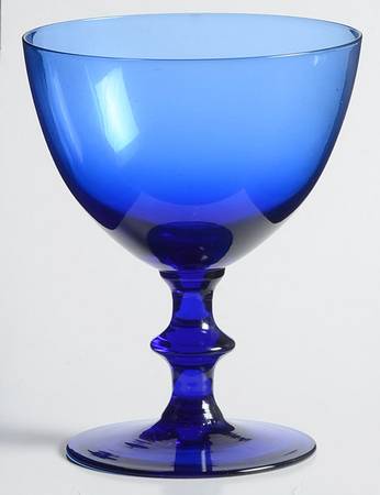 Continental Blue Wine Glass